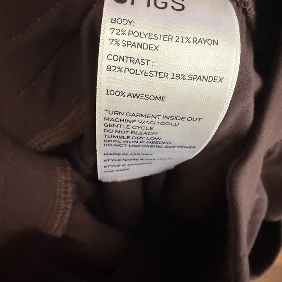 Figs Brown Pants espresso - Picture 2 of 3